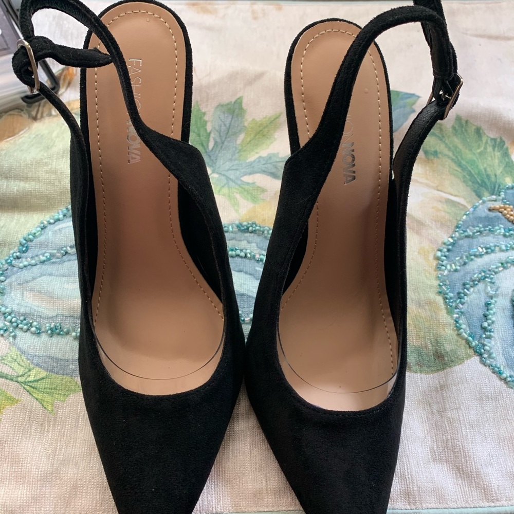 Fashion Nova Black  heels